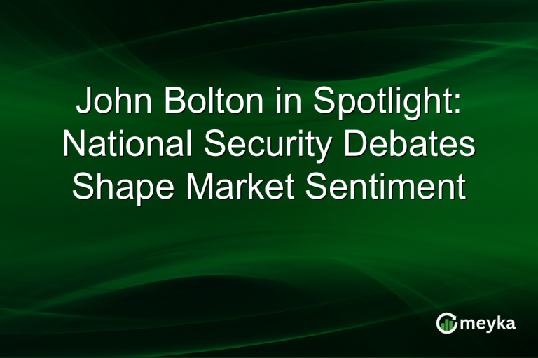 John Bolton in Spotlight: National Security Debates Shape Market Sentiment
