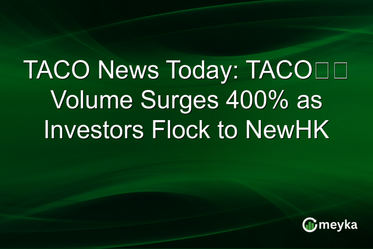 TACO News Today: TACO交易 Volume Surges 400% as Investors Flock to NewHK