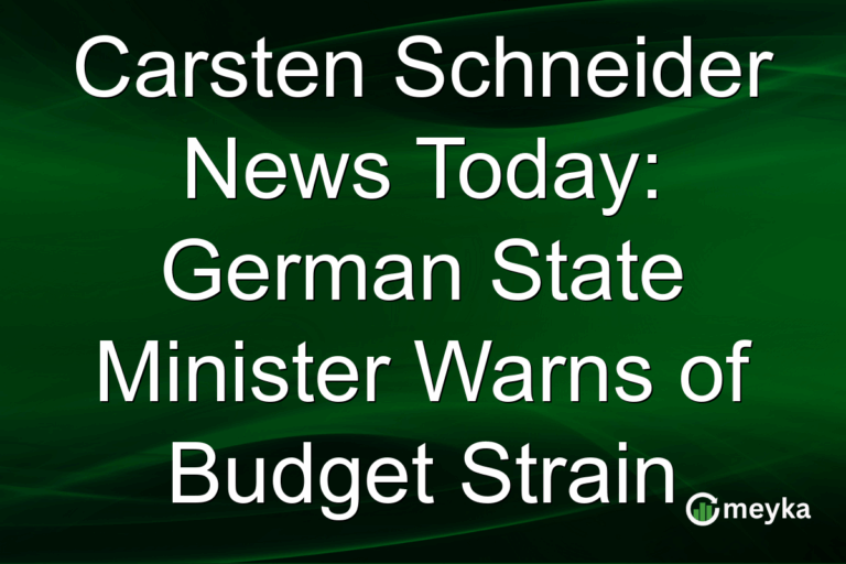 Carsten Schneider News Today: German State Minister Warns of Budget Strain