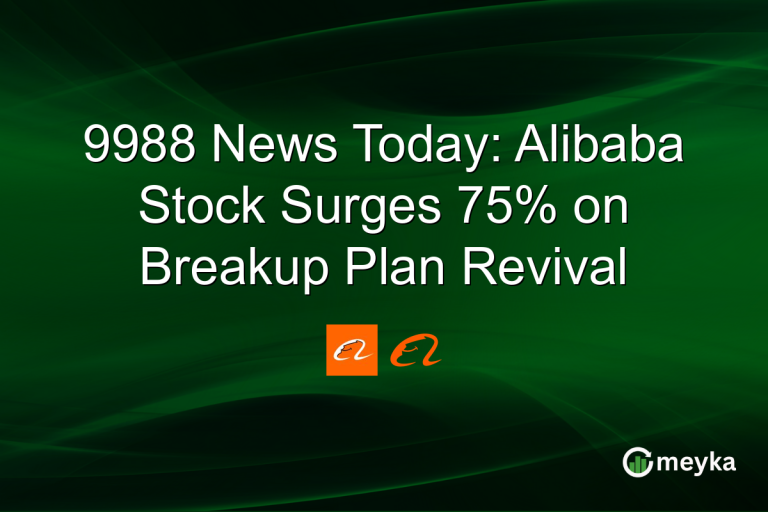 9988 News Today: Alibaba Stock Surges 75% on Breakup Plan Revival