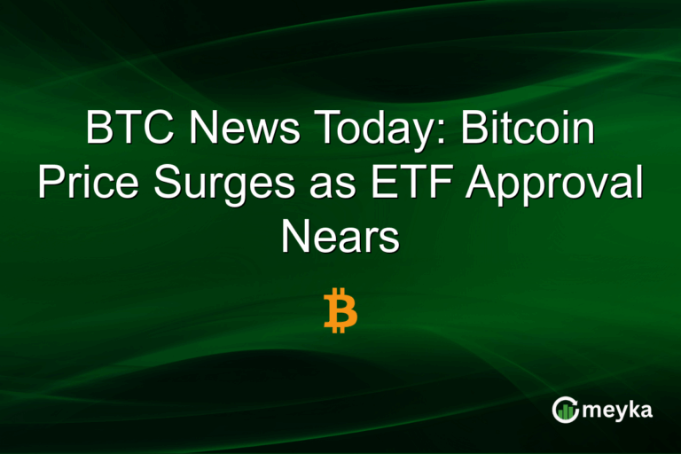 BTC News Today: Bitcoin Price Surges as ETF Approval Nears