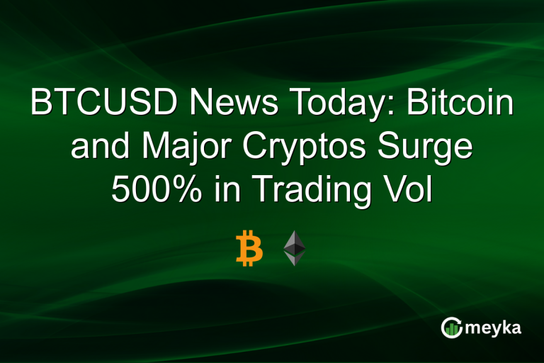 BTCUSD News Today: Bitcoin and Major Cryptos Surge 500% in Trading Vol