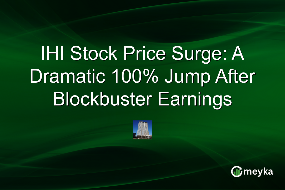 IHI Stock Price Surge: A Dramatic 100% Jump After Blockbuster Earnings