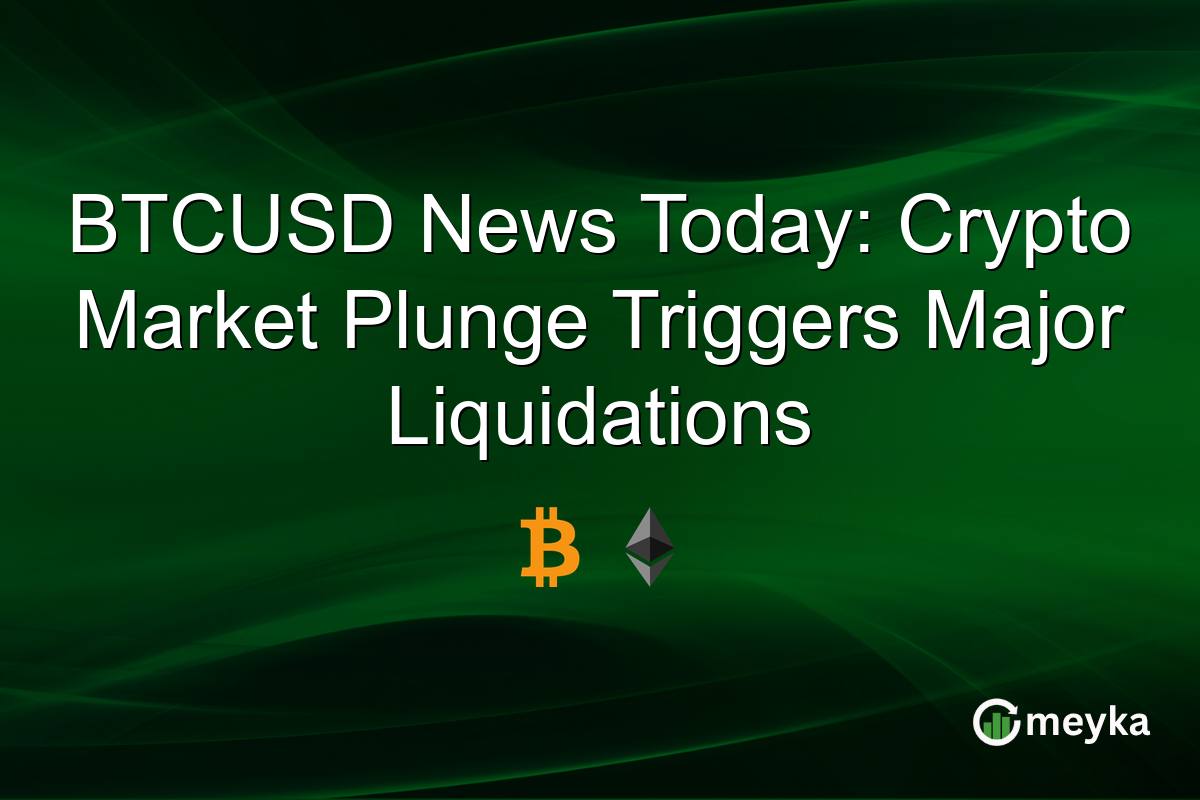 BTCUSD News Today: Crypto Market Plunge Triggers Major Liquidations