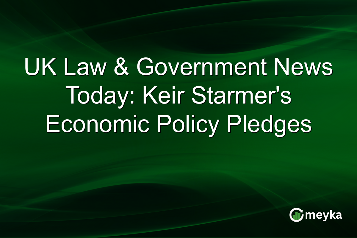 UK Law & Government News Today: Keir Starmer's Economic Policy Pledges