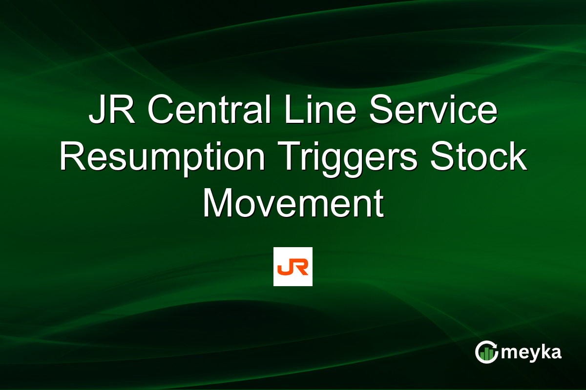 JR Central Line Service Resumption Triggers Stock Movement