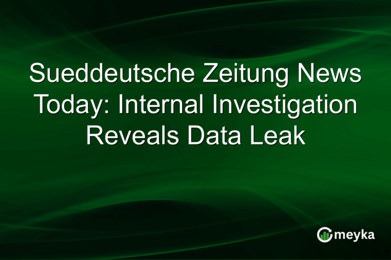 Sueddeutsche Zeitung News Today: Internal Investigation Reveals Data Leak