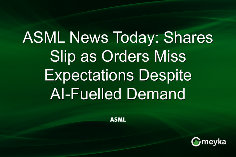 ASML News Today: Shares Slip as Orders Miss Expectations Despite AI-Fuelled Demand