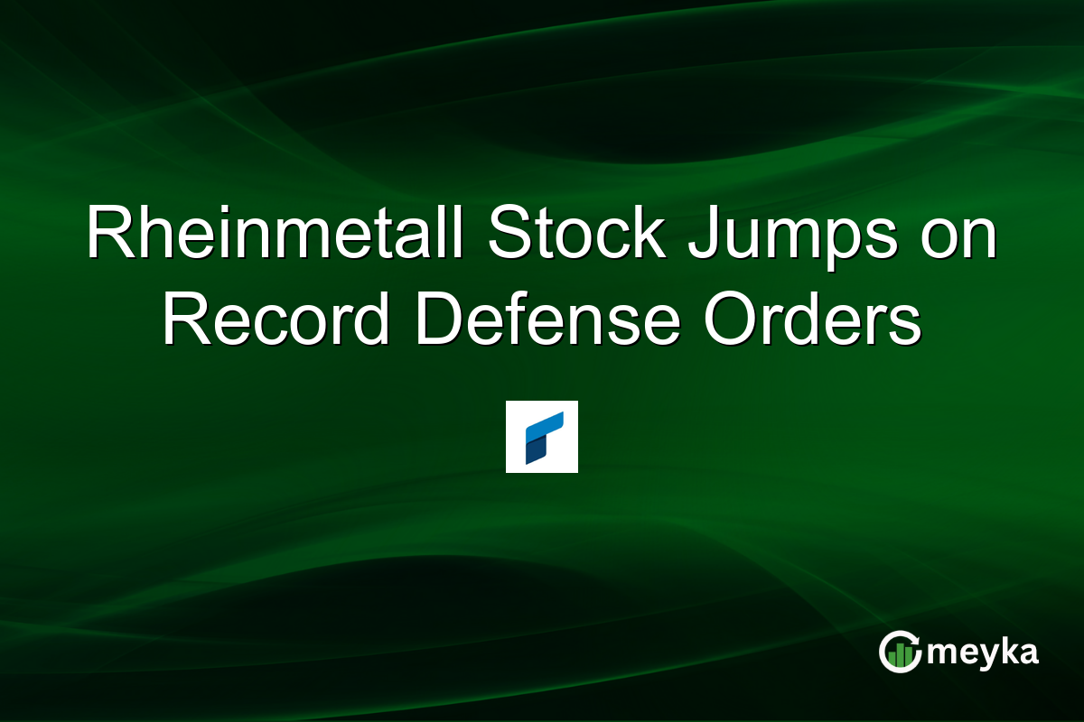 Rheinmetall Stock Jumps on Record Defense Orders