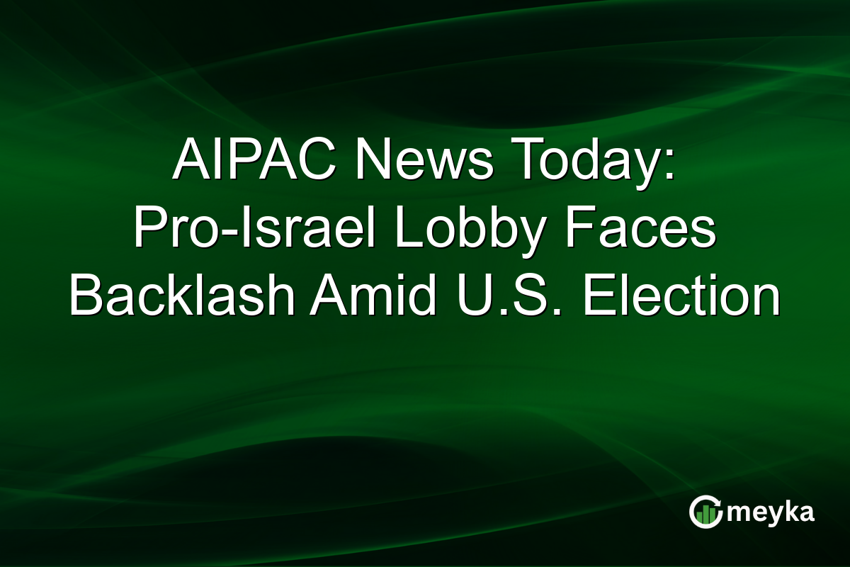 AIPAC News Today: Pro-Israel Lobby Faces Backlash Amid U.S. Election