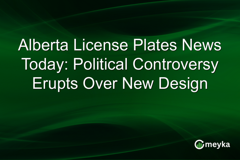 Alberta License Plates News Today: Political Controversy Erupts Over New Design