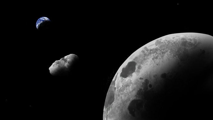 A quasi-moon like 2025 PN7 orbits the Sun with Earth, appearing as a temporary second moon.