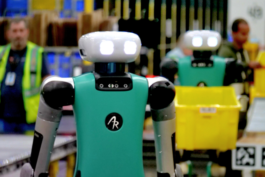 Amazon has rolled out several advanced robots in 2024-2025.