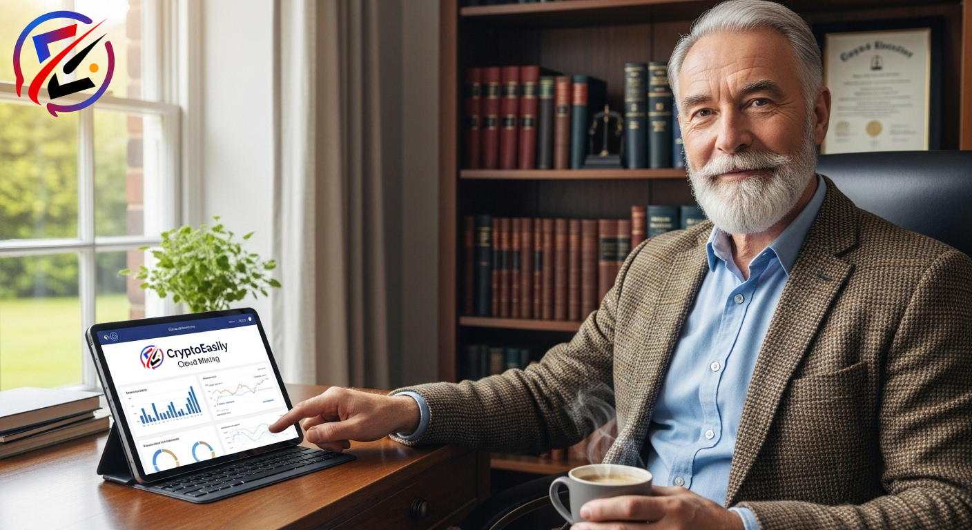 How a retired lawyer earns $9,800 a day in passive income through CryptoEasily cloud mining
