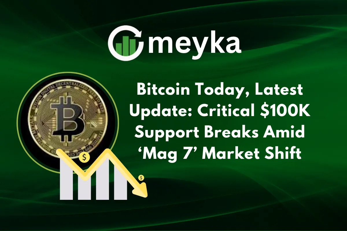 Bitcoin Today, Latest Update Critical $100K Support Breaks Amid ‘Mag 7’ Market Shift