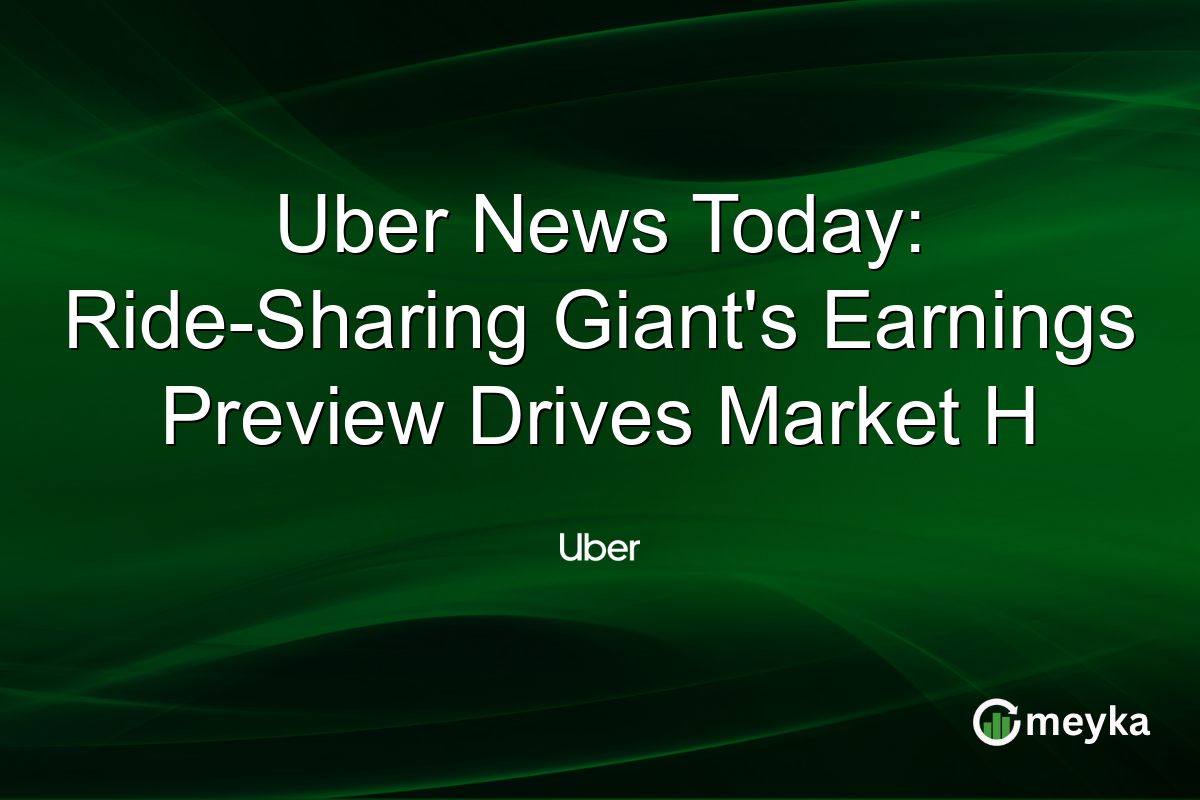 Uber News Today: Ride-Sharing Giant's Earnings Preview Drives Market H