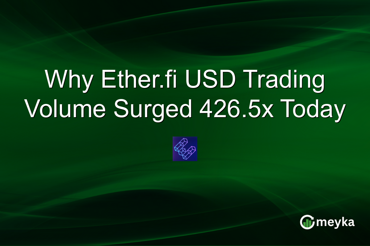 Why Ether.fi USD Trading Volume Surged 426.5x Today