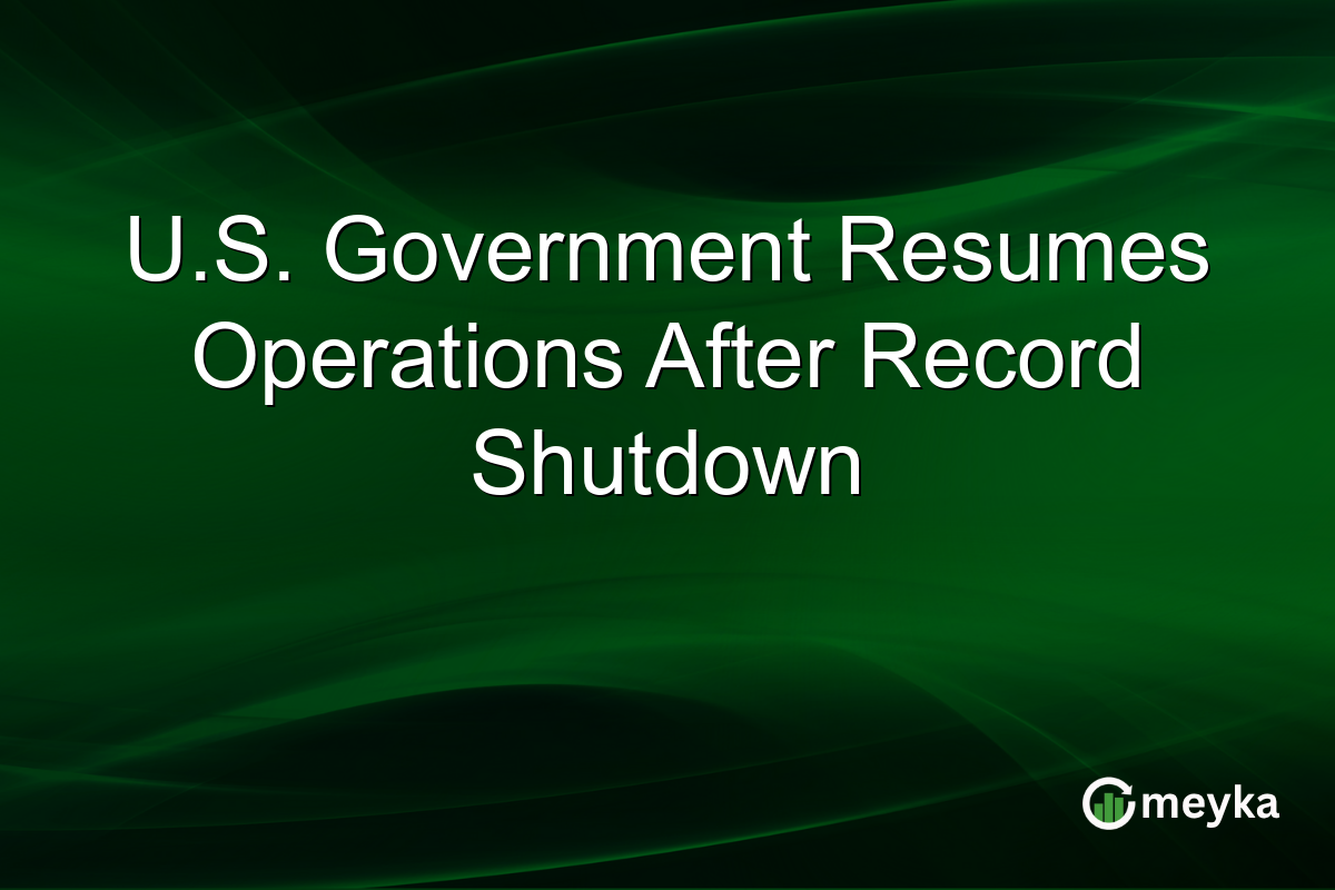U.S. Government Resumes Operations After Record Shutdown