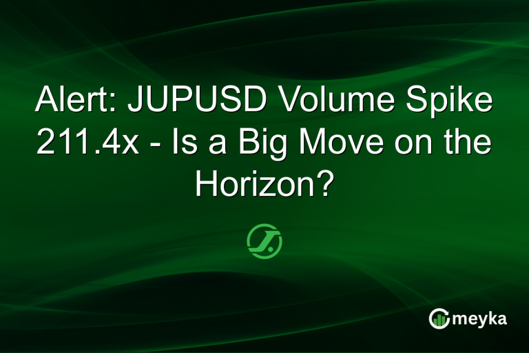 Alert: JUPUSD Volume Spike 211.4x - Is a Big Move on the Horizon?