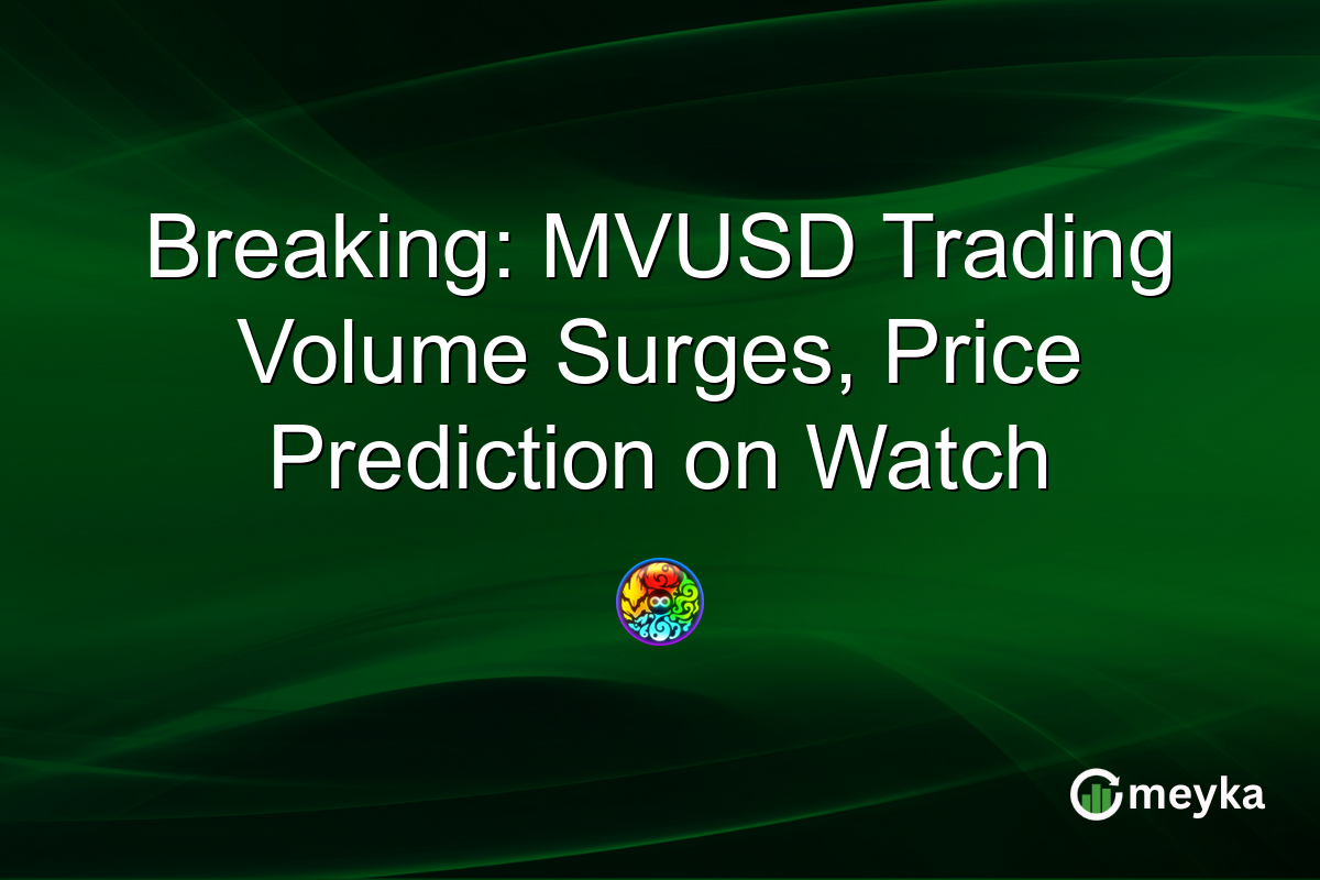 Breaking: MVUSD Trading Volume Surges, Price Prediction on Watch