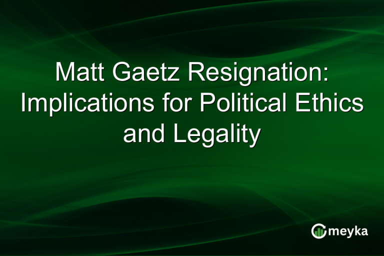 Matt Gaetz Resignation: Implications for Political Ethics and Legality