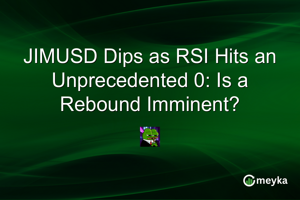 JIMUSD Dips as RSI Hits an Unprecedented 0: Is a Rebound Imminent?