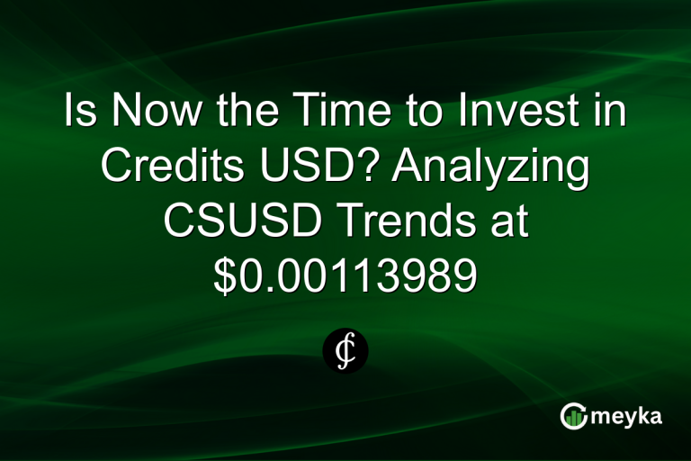 Is Now the Time to Invest in Credits USD? Analyzing CSUSD Trends at $0.00113989