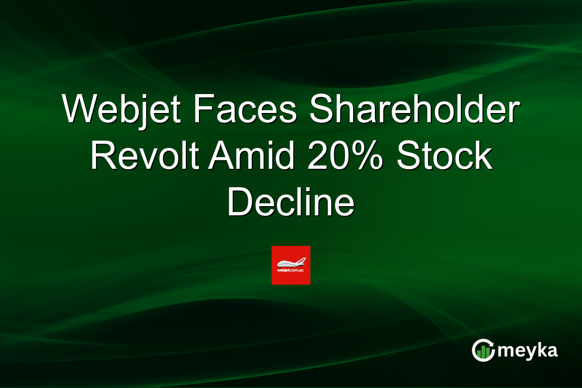 Webjet Faces Shareholder Revolt Amid 20% Stock Decline