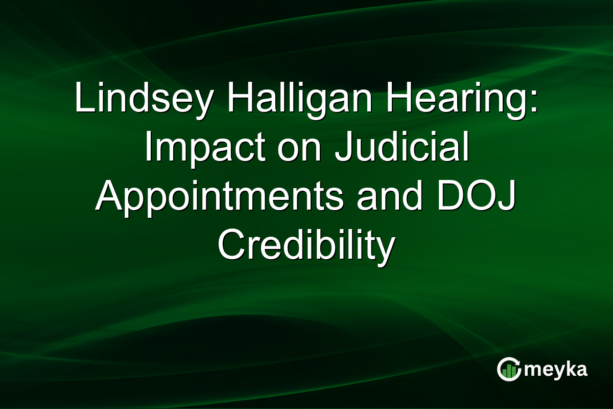 Lindsey Halligan Hearing: Impact on Judicial Appointments and DOJ Credibility
