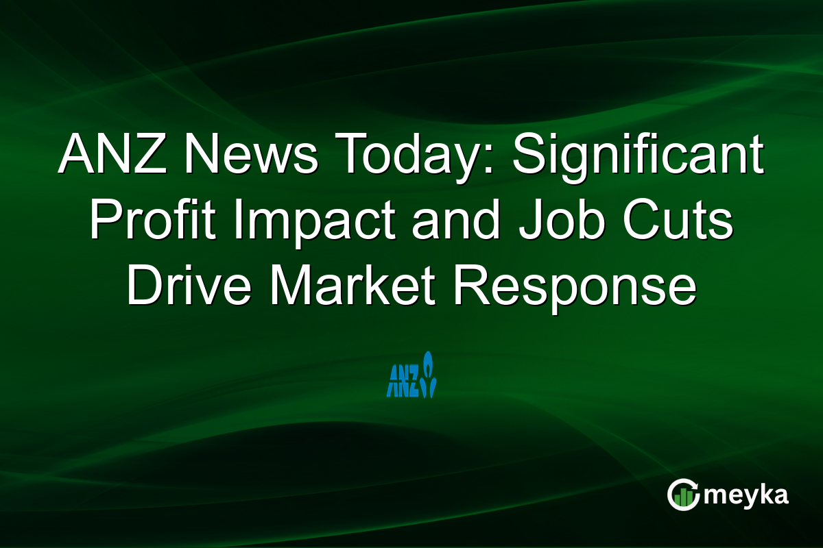 ANZ News Today: Significant Profit Impact and Job Cuts Drive Market Response