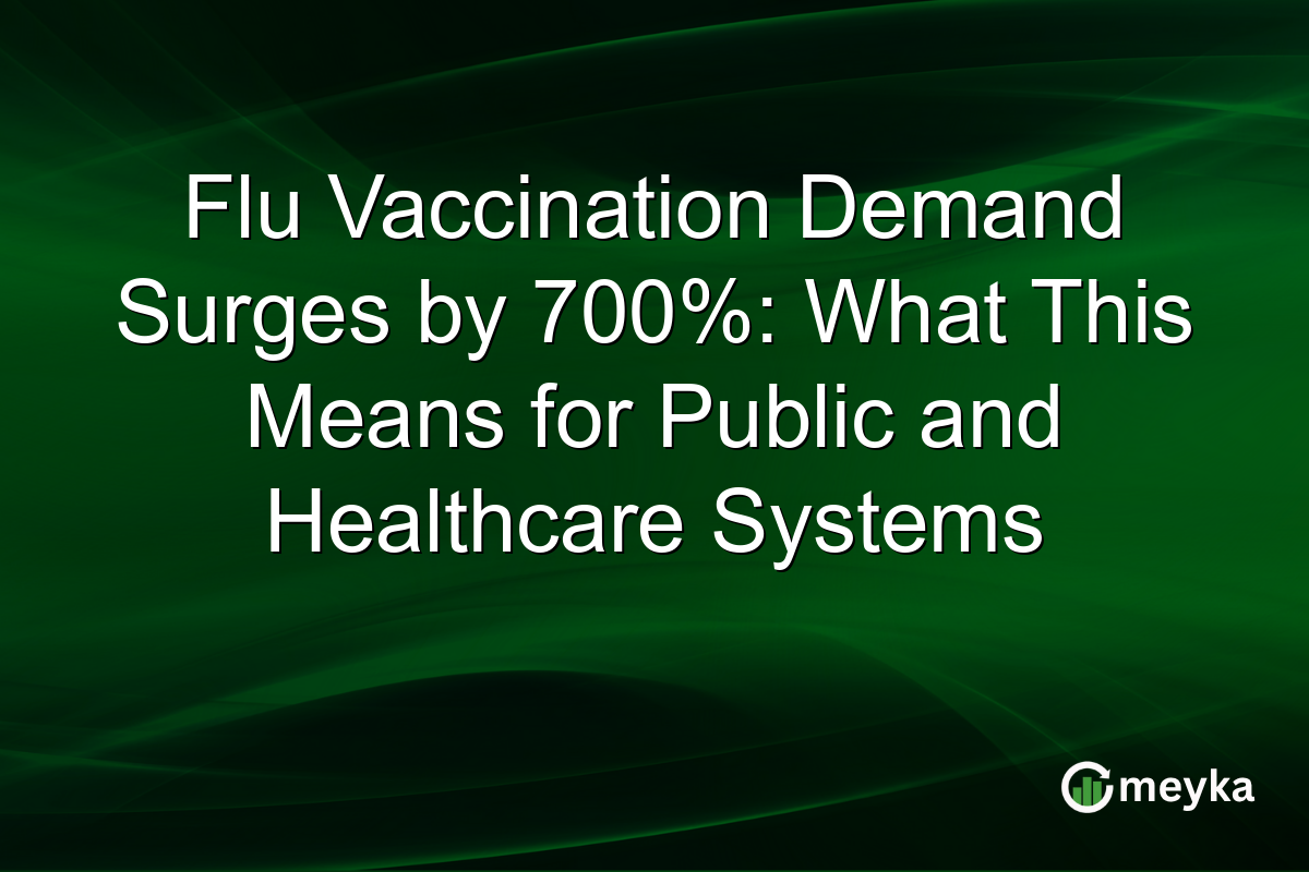 Flu Vaccination Demand Surges by 700%: What This Means for Public and Healthcare Systems