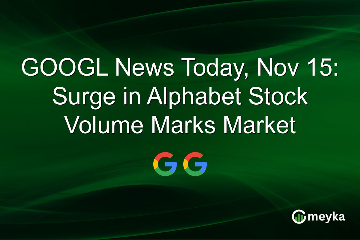 GOOGL News Today, Nov 15: Surge in Alphabet Stock Volume Marks Market