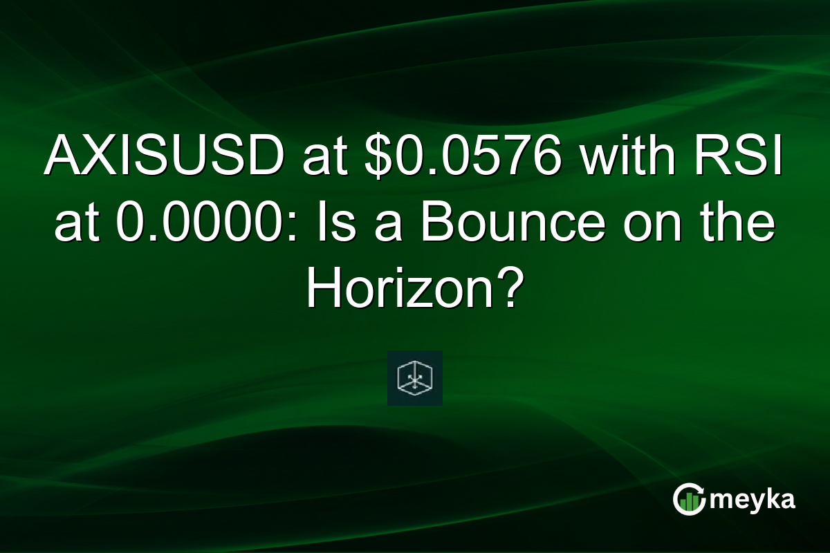 AXISUSD at $0.0576 with RSI at 0.0000: Is a Bounce on the Horizon?
