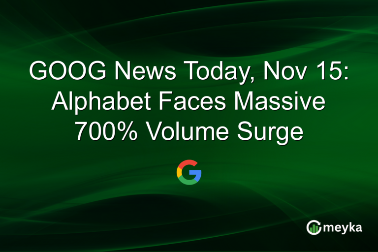 GOOG News Today, Nov 15: Alphabet Faces Massive 700% Volume Surge