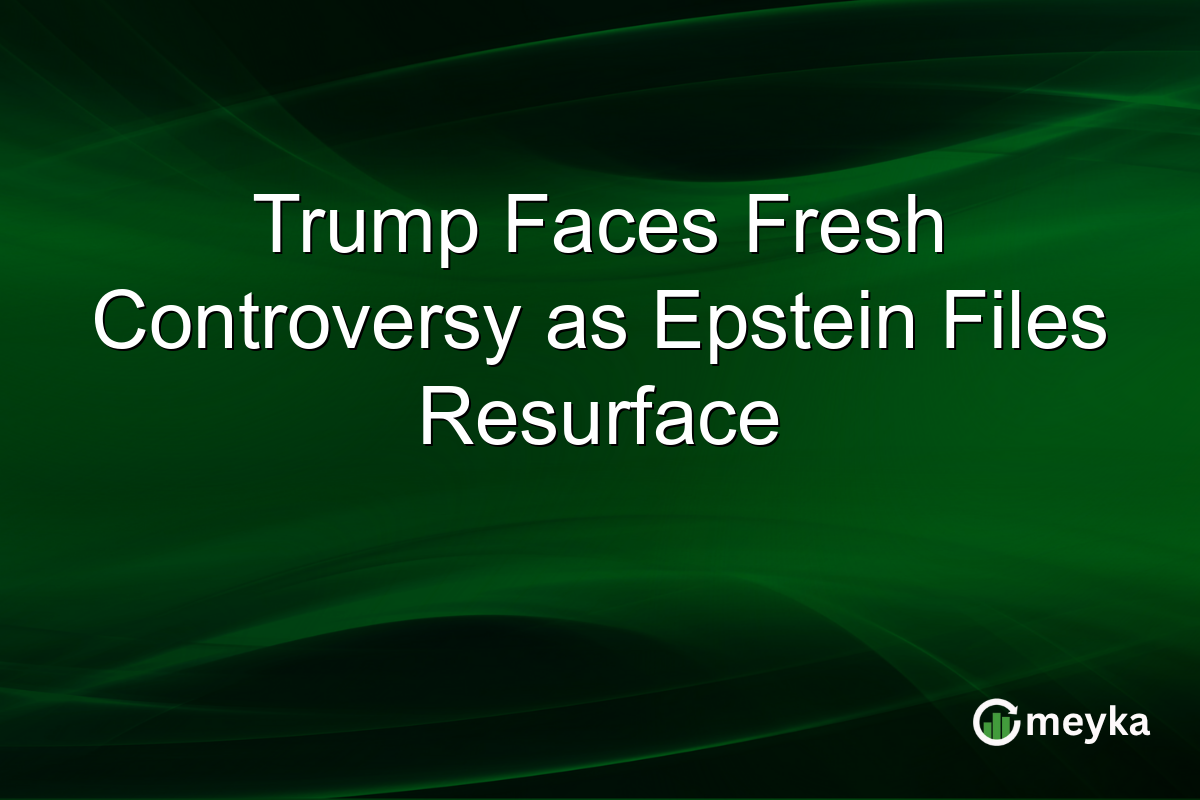 Trump Faces Fresh Controversy as Epstein Files Resurface