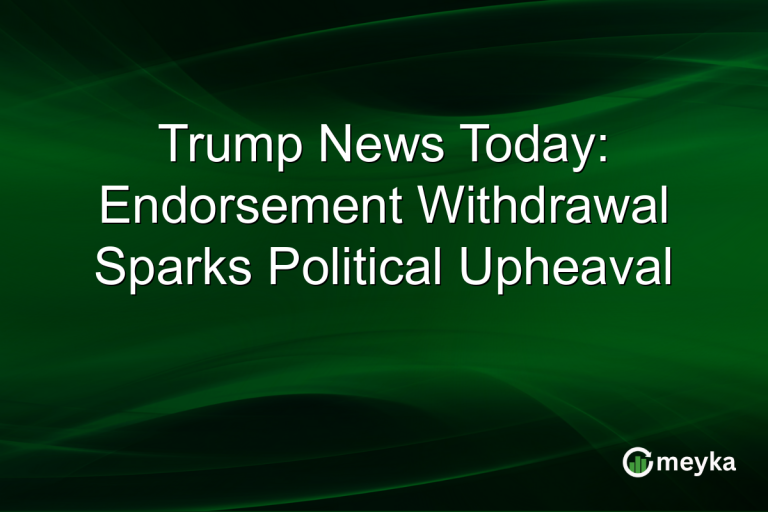 Trump News Today: Endorsement Withdrawal Sparks Political Upheaval