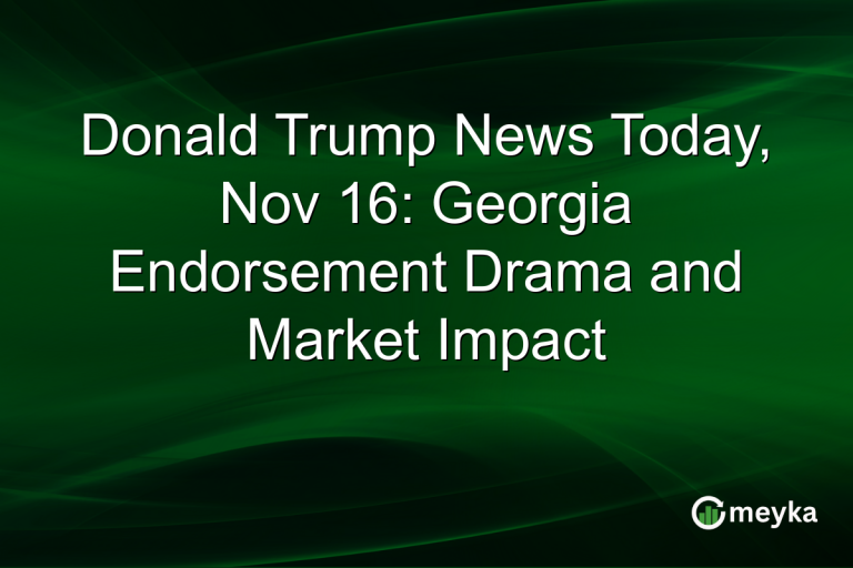 Donald Trump News Today, Nov 16: Georgia Endorsement Drama and Market Impact