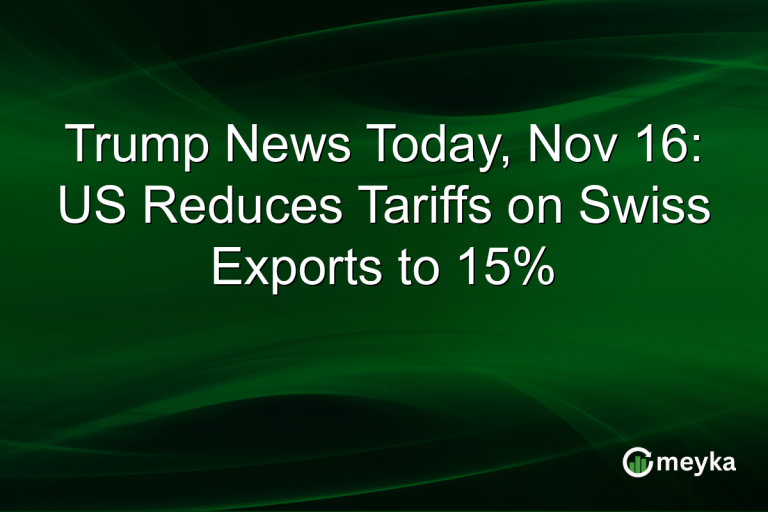 Trump News Today, Nov 16: US Reduces Tariffs on Swiss Exports to 15%