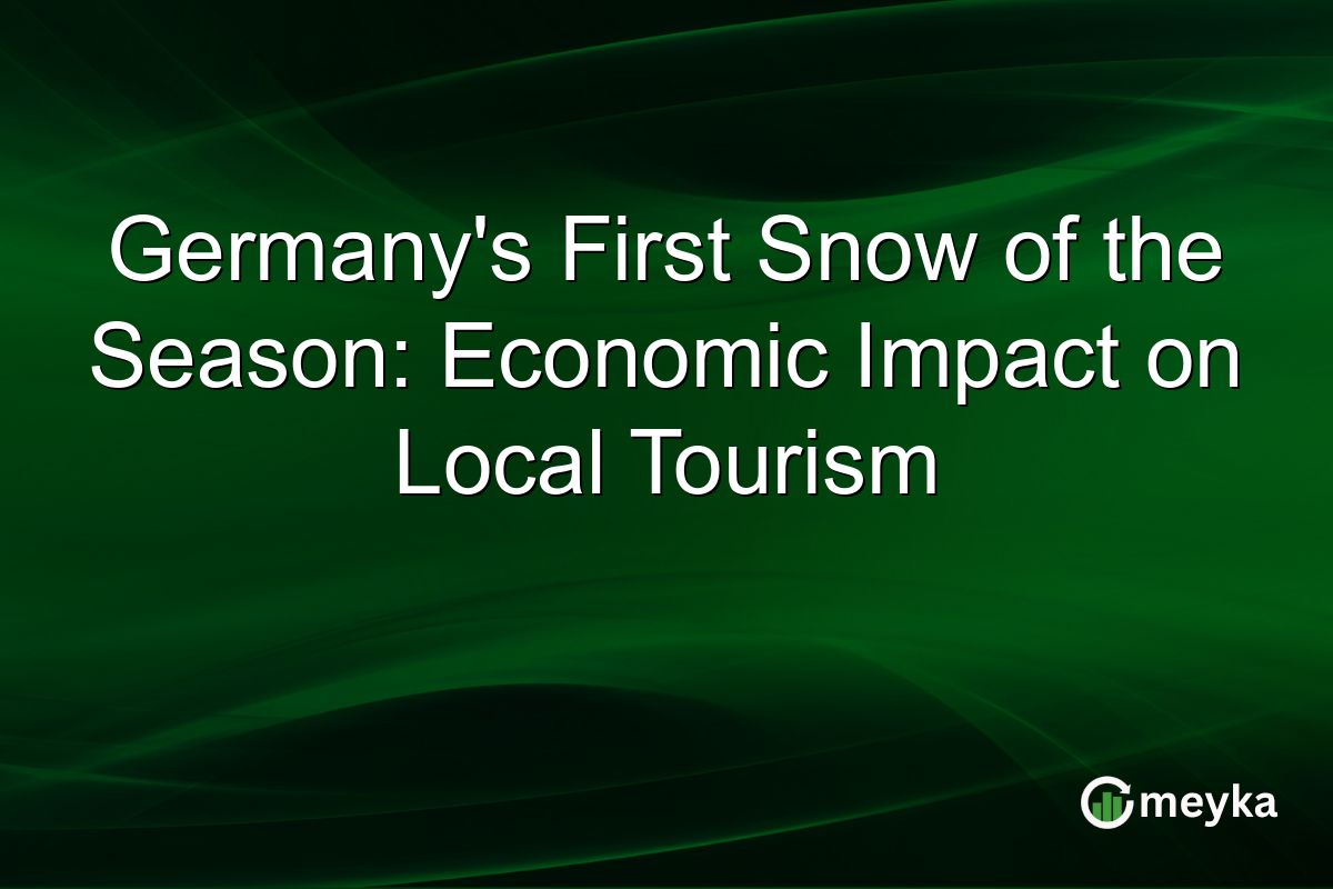 Germany's First Snow of the Season: Economic Impact on Local Tourism