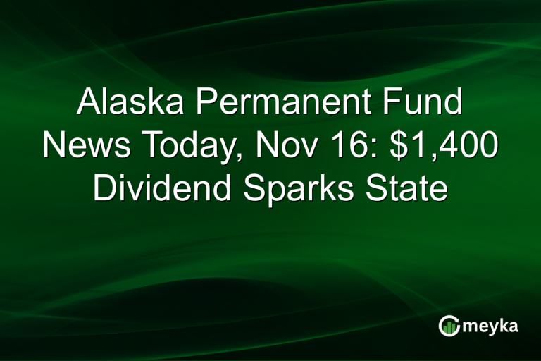 Alaska Permanent Fund News Today, Nov 16: $1,400 Dividend Sparks State