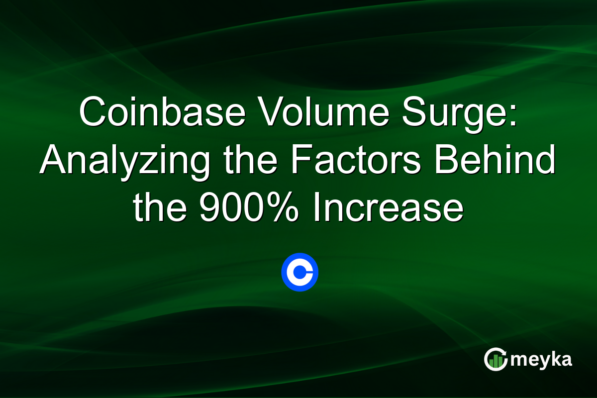 Coinbase Volume Surge: Analyzing the Factors Behind the 900% Increase