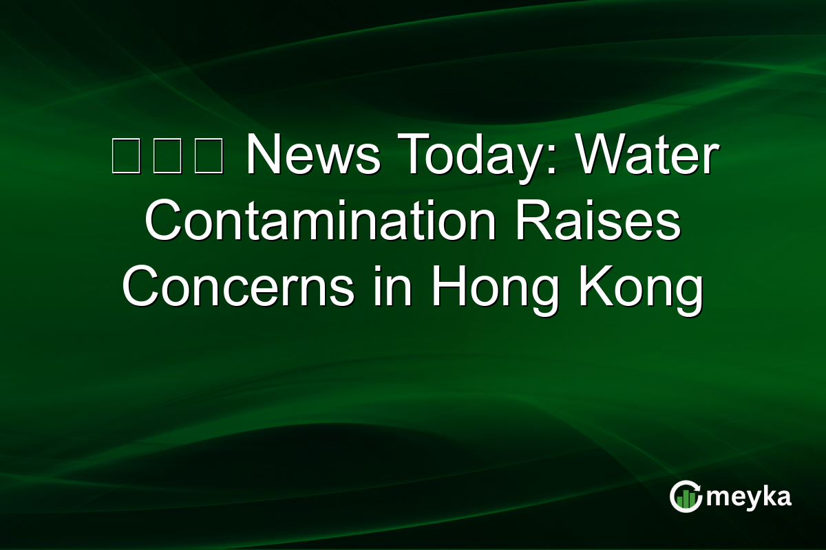 太古城 News Today: Water Contamination Raises Concerns in Hong Kong