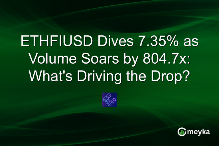 ETHFIUSD Dives 7.35% as Volume Soars by 804.7x: What's Driving the Drop?