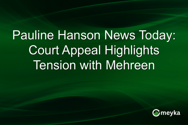 Pauline Hanson News Today: Court Appeal Highlights Tension with Mehreen