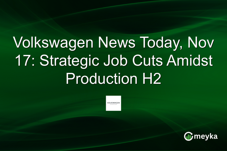 Volkswagen News Today, Nov 17: Strategic Job Cuts Amidst Production H2