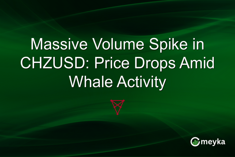 Massive Volume Spike in CHZUSD: Price Drops Amid Whale Activity