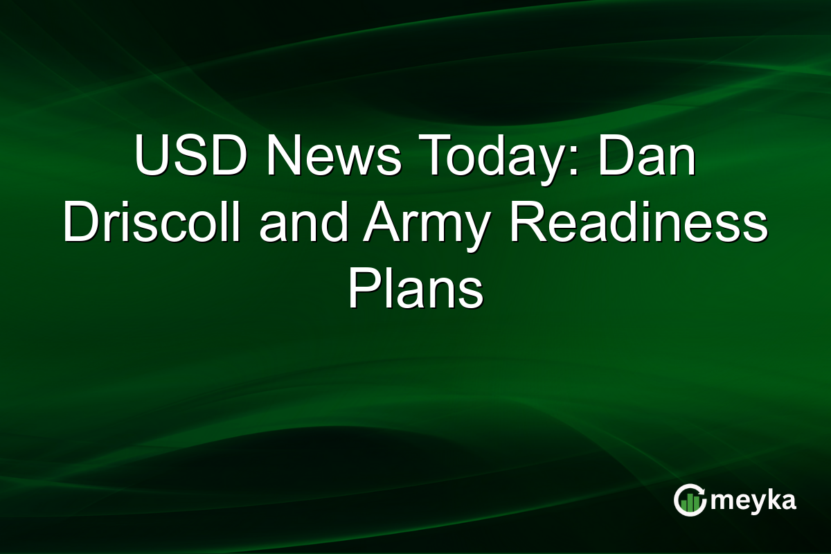 USD News Today: Dan Driscoll and Army Readiness Plans