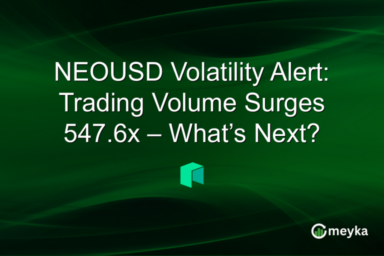 NEOUSD Volatility Alert: Trading Volume Surges 547.6x – What’s Next?