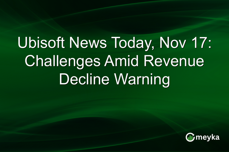 Ubisoft News Today, Nov 17: Challenges Amid Revenue Decline Warning