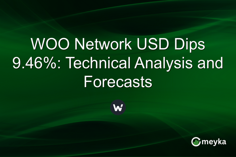 WOO Network USD Dips 9.46%: Technical Analysis and Forecasts